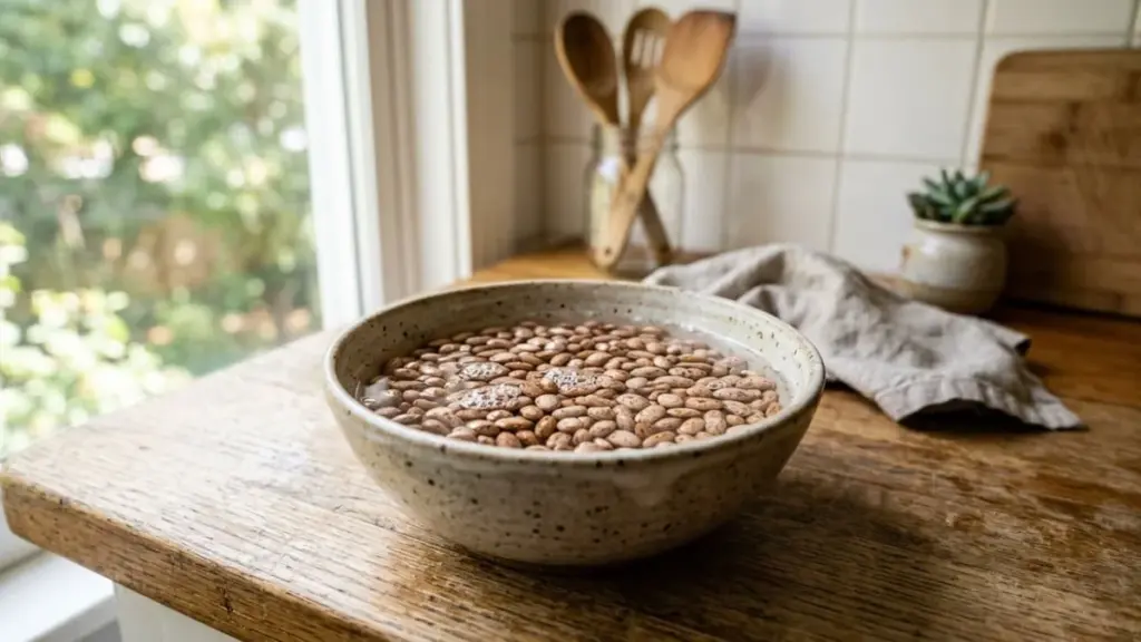 Tirar el primer agua del remojo de las alubias antes de cocinar: para qué sirve y por qué se recomienda